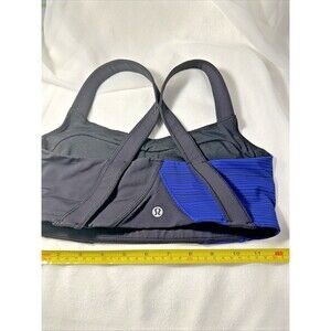 Lululemon Womens Size XXS Kanto Catch Me Bra Black/Blue